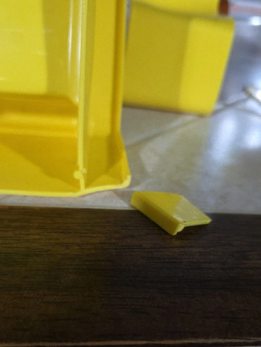 Mattel Yellow Plastic Toy Sofa for Dolls